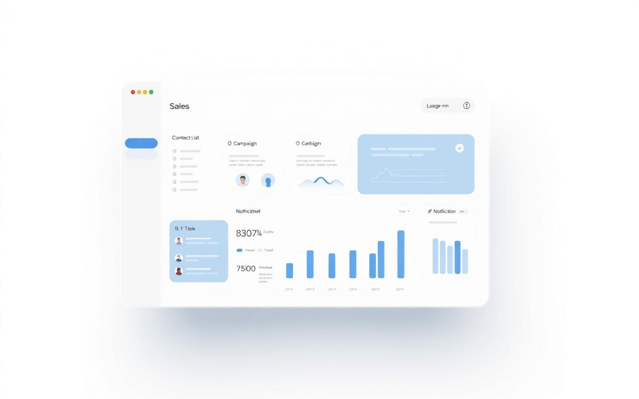 Saleshandy dashboard preview showing contacts, campaigns, and results